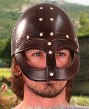 Leather Vendel Viking Helmet. Windlass